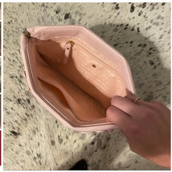 Kate Spade Secret Admirer Pink Hearts purse bag clutch nwot - Picture 12 of 12